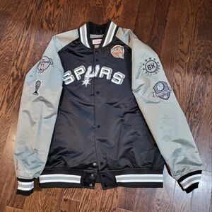 Mitchell and Ness HOF N&N Satin Jacket San Antonio Spurs Tony Parker